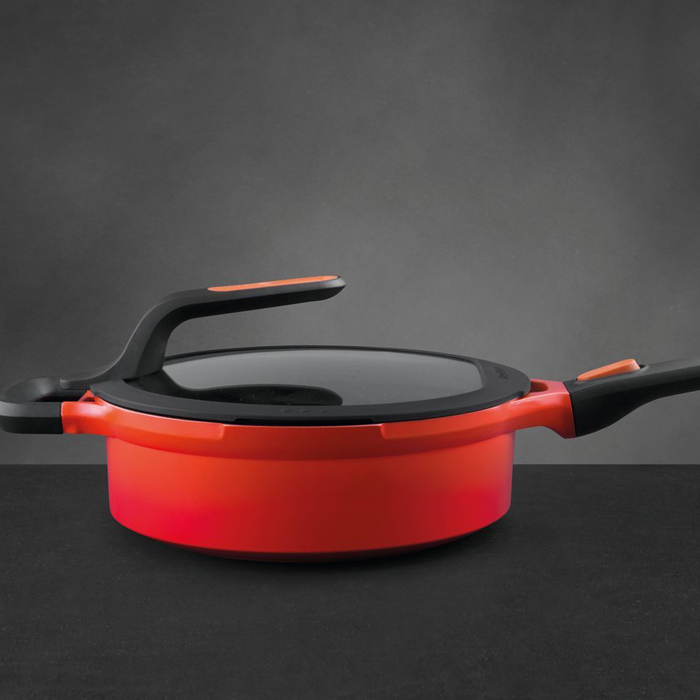Сотейник с антипригарным покрытием BergHOFF STAY COOL, красный, диам. 28 см, 4,6 л