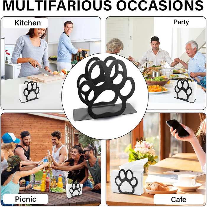 Держатель для салфеток черный cersaty