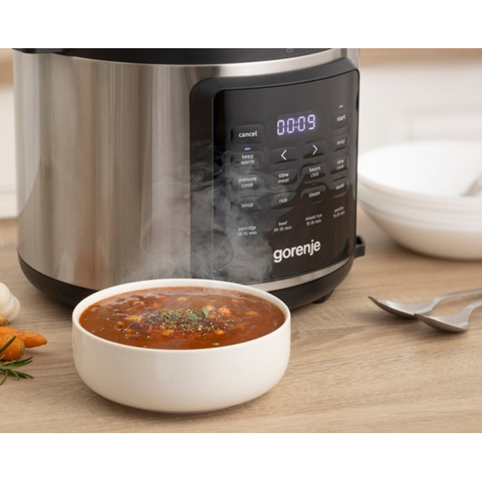 Мультиварка-скороварка Gorenje GMC6SBK (MY-CS6038WPB) (7193445)