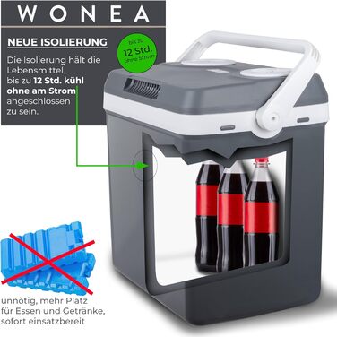 Електричний автохолодильник 32 л 8 Вт WONEA