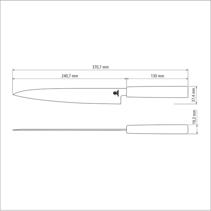 Ніж для суші Tramontina Sushi Silver Yanagiba, 229 мм (6743992)