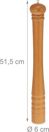 Дерев'яний млин для перцю та солі 51,5 см Relaxdays