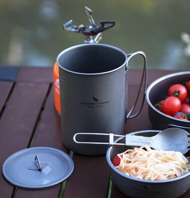 Титановая бутылка На открытом воздухе Походная кружка Посуда с широким горлышком Легкая портативная бутылка для воды Большая походная однослойная посуда для питья для пикника (кружка 600 мл Ti3049D)