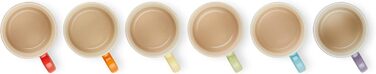 Набір з 6 чашок для капучино 200 мл, різнокольоровий Le Creuset