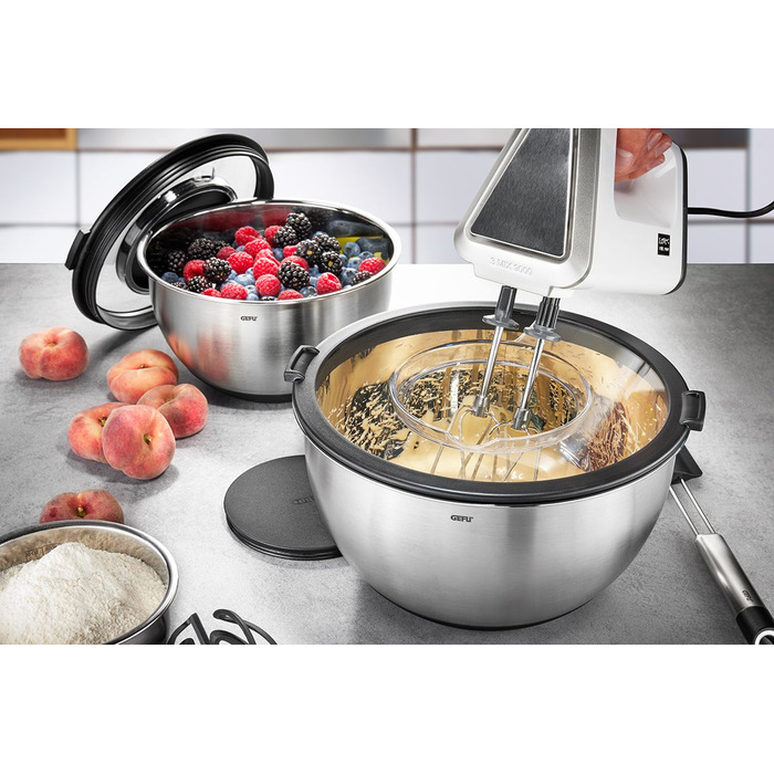 Набір мисок з нержавіючої сталі з кришками, 2 предмети Muovo Gefu