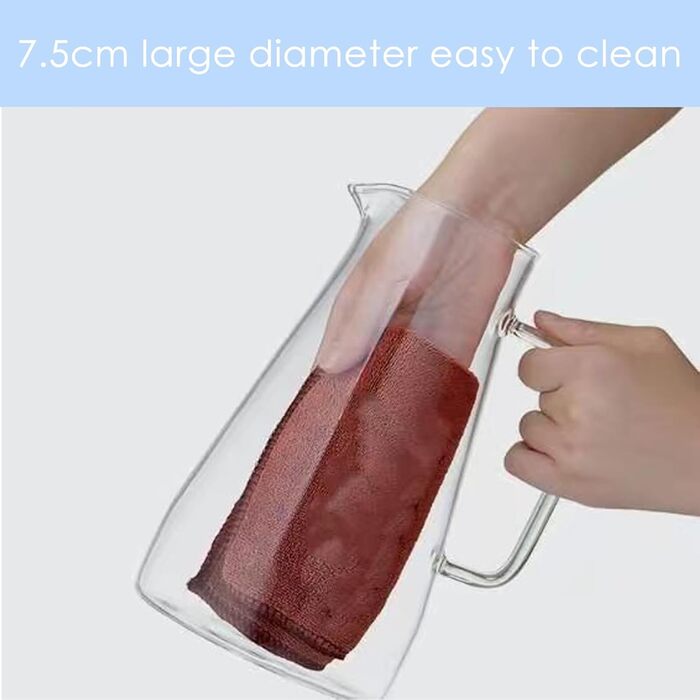 Стеклянный кувшин для воды с крышкой 2,3л Nutabevr