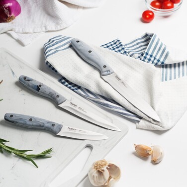 Набір ножів Fissman 3 пр. ROMERO 3CR13 сталь (2702)