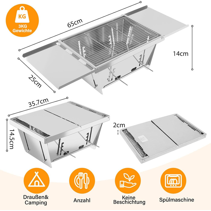 Сложный гриль для барбекю с регулировкой Dripex
