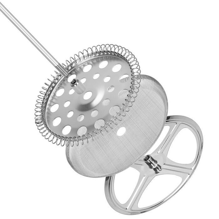 Заварювальний чайник Fissman з поршнем 600 мл скляна колба (9129)