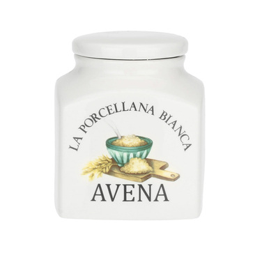 Банка для овсяных хлопьев La Porcellana Bianca CONSERVA, фарфор, 1,1 л