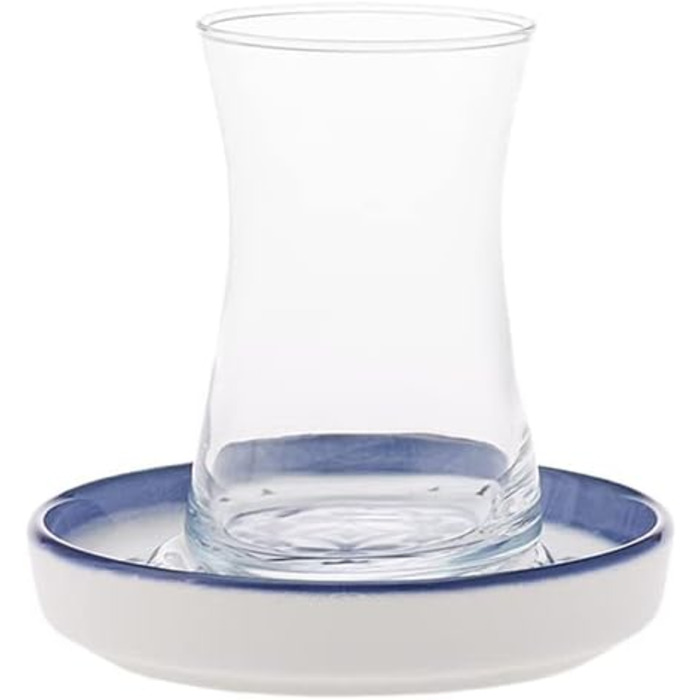 Набір синього чаю Karaca Zeer на 6 чайних сервізів, набір чайних склянок, набір Cay Bardagi, турецький чай, Cay Bardagi Seti, турецький чай, стакан