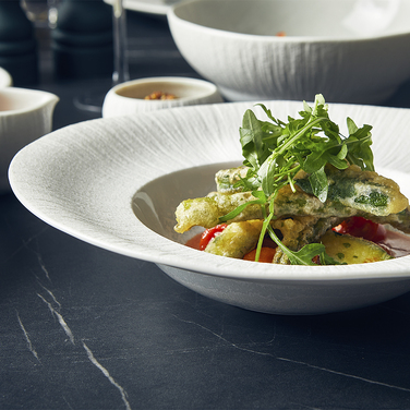 Тарілка для пасти 28 см, Incise Porcelain Lucine, GenWare