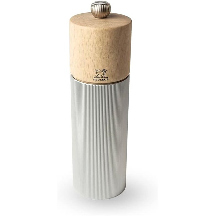 Соляна лінія 12 см кам'яна сіль - Класичне регулювання помелу - Алюміній та перероблена деревина з ущільненням PEFC - натуральна (One Size, Natural - 18 cm)