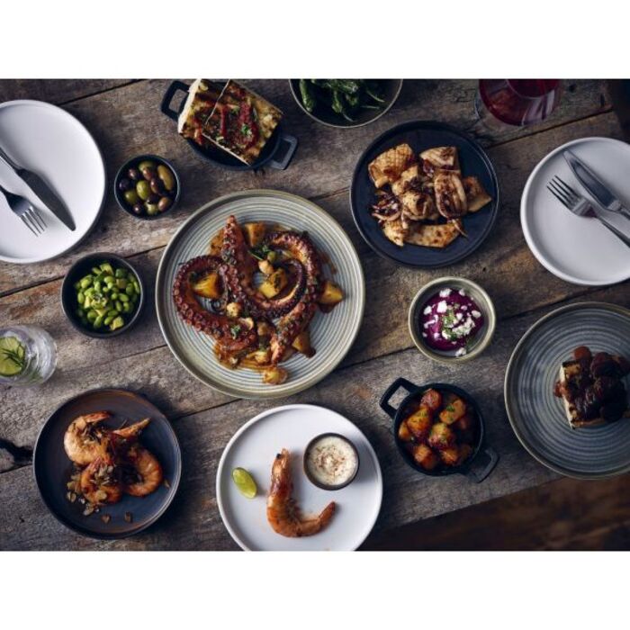 Тарілка презентаційна 25x2, 2 см з низьким вертикальним бортом, Terra Porcelain Matt Grey, GenWare