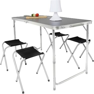 Стіл та стільці для кемпінгу чорний GOODS+GADGETS