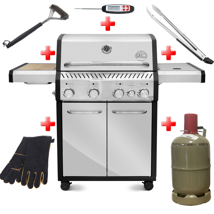 Газовый гриль Ranger 41+ набор необходимых аксессуаров GRILLI 777242-set Код: 013225