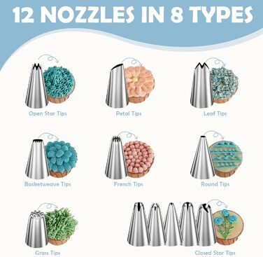 Набір аксесуарів для торта KOUHA, обертова форма для торта, аксесуари для випічки, поворотний стіл для торта, набір для випічки, шпатель, скребок для тіста, кондитерський мішок, насадки, аксесуари для кондитерських виробів, аксесуари для декорування торті