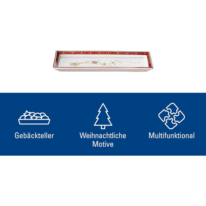 Блюдо сервировочное, маленькое 27 x 22 см Winter Bakery Delight Villeroy & Boch