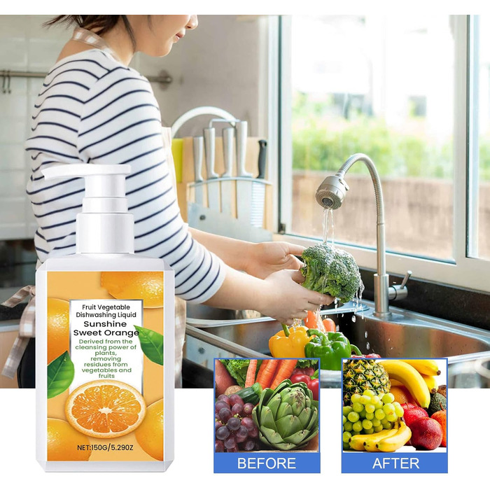 Засоби для миття овочів та фруктів 150 г TEMOOUES