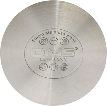 Набір каструль з нержавіючої сталі зі скляними кришками, 11 предметів DMS