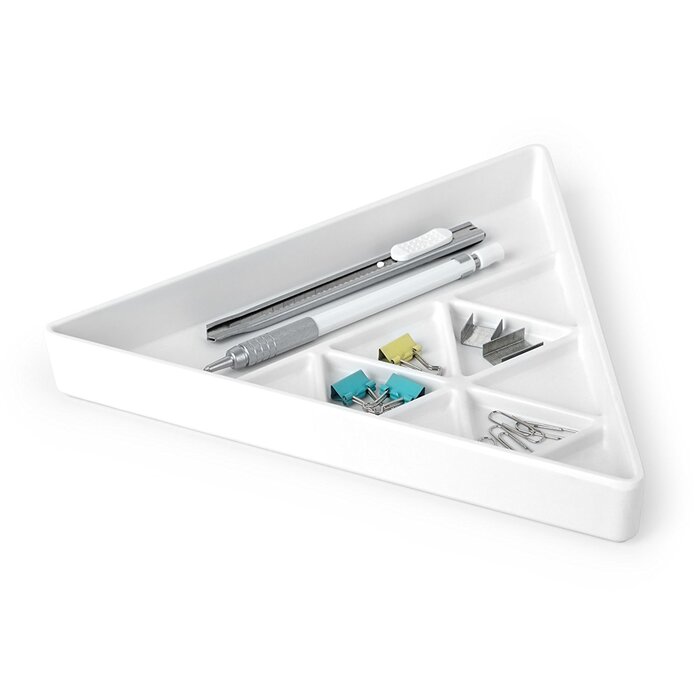 Лоток для коштовностей 24,13x20,95x3,81 см білий Trinity Schmucktablett Umbra