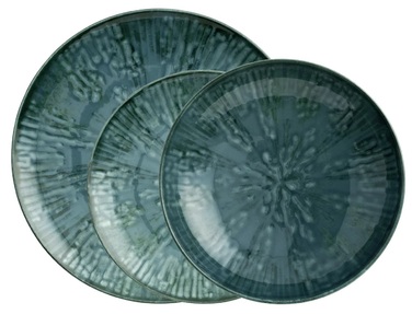 Набір тарілок на 4 персони, 12 предметів, синій Arthur Krupp