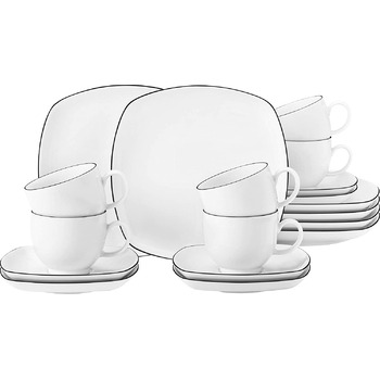 Кавовий сервіз з 18 предметів Black Line Lido Seltmann Weiden