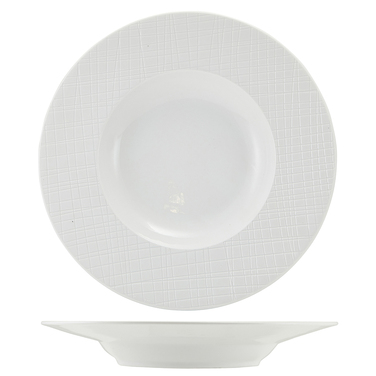 Тарілка для пасти 24 см, Incise Porcelain Lavara, GenWare