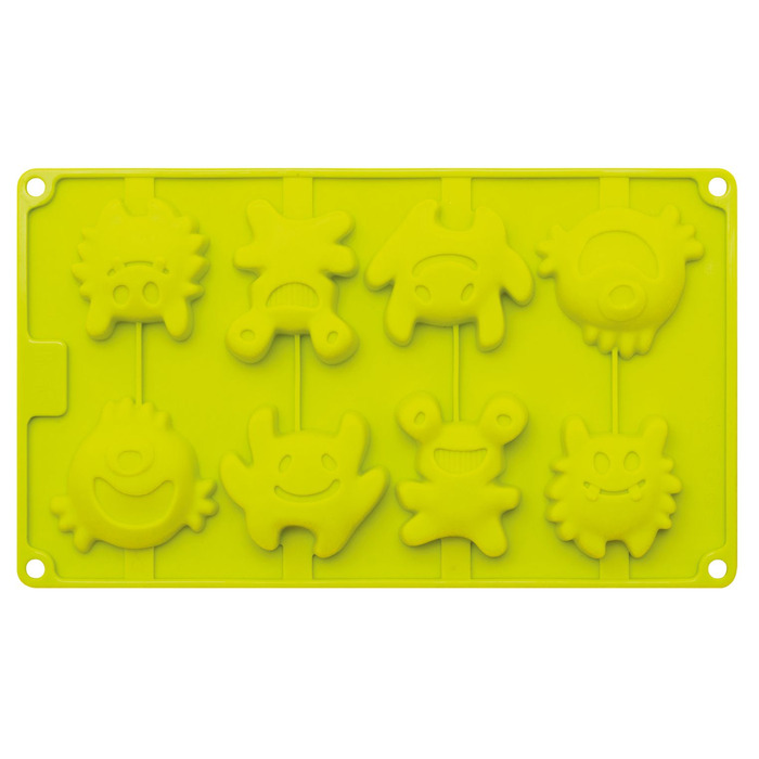 Форма для випічки кексів-монстрів, 17 предметів, 30,5 x 2,3 x 18 см, зелена, RBV Birkmann