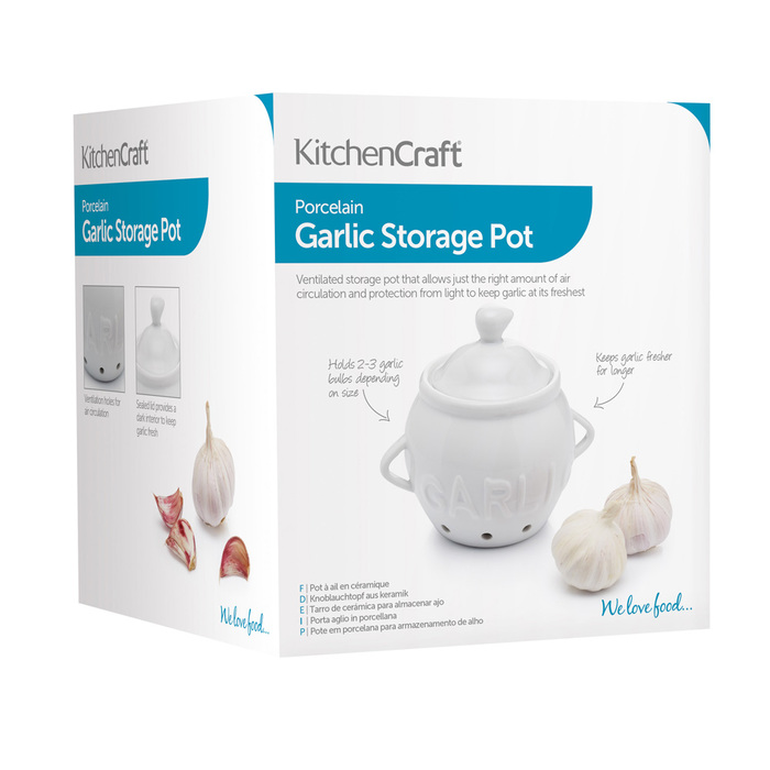 Горщик Kitchen Craft для зберігання часнику, керамічний