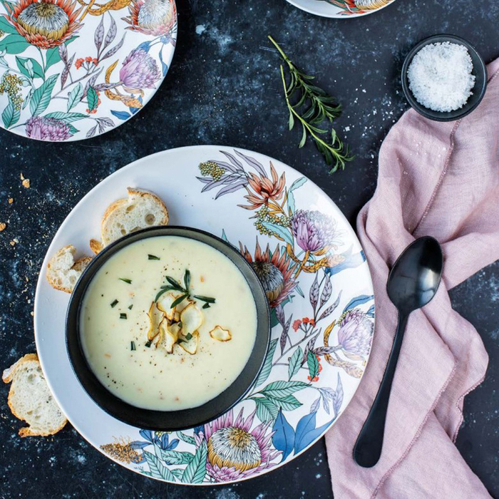 Чашка для капучіно з блюдцем Maxwell & Williams WARATAH, порцеляна, 400 мл