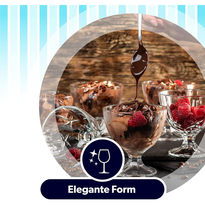 Набор креманок для мороженого 6 шт. 300 мл KADAX