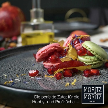 Набір з 4 десертних тарілок 21 см, сіра реактивна глазур Moritz & Moritz