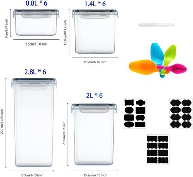 Контейнери для зберігання продуктів Goldeluxe 10 x 1 л з кришками, контейнери для заморозки, коробки для приготування їжі, без BPA, герметичні, штабелюються набір Tupperware для контейнерів для продуктів, контейнерів для заморозки та кухні (GO24A)