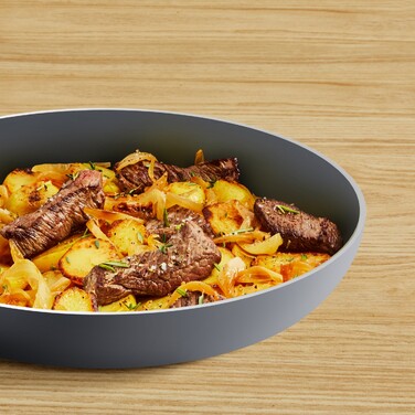 Tefal Сковорода Halo, 28см, алюминий, бакелит, серый