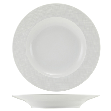 Тарілка для пасти 28.5 см, Incise Porcelain Lavara, GenWare