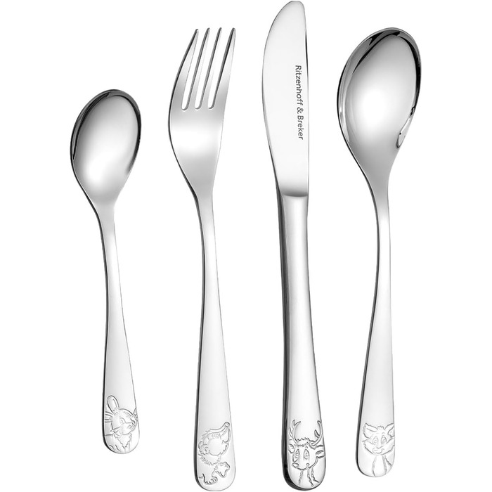 Набір дитячого посуду та столових приборів, 7 предметів Лісові тварини Ritzenhoff & Breker