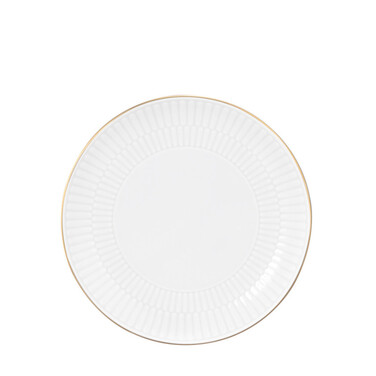 Тарілка для хліба 16 см, біла із золотистим обідком Amina Goldrand Seltmann Weiden