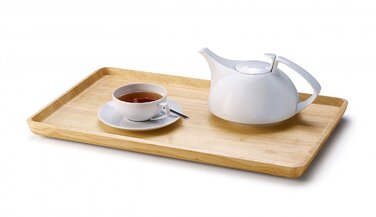 Піднос, каучукове дерево 53 х 32 см Continenta