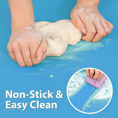 Антипригарний килимок для випічки 60 x 40 см синій SUPER KITCHEN