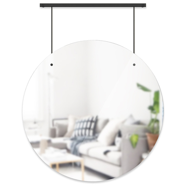 Дзеркало настінне Ø 61 см чорне Exhibit Umbra