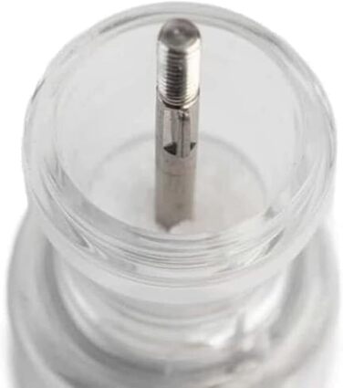 Подарочный набор Line - Мельница для перца Соляная мельница 12 см воронка для специй - Классическая регулировка помола - Алюминий Сертифицированная PEFC древесина - Карбоновые краски (бистро Акрил)