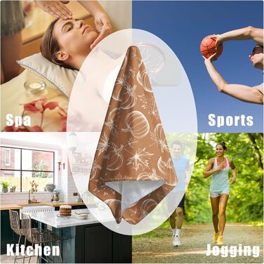 Різдвяні кухонні рушники Kwlegh, рушник для рук, різдвяна ялинка, цукерка-тростина, сніжинка, рушник для пальців, набір з 2 шт. , милий чоловічий банний рушник, високопоглинаючі рушники, 36 x (осінь-гарбуз-клен-ab)