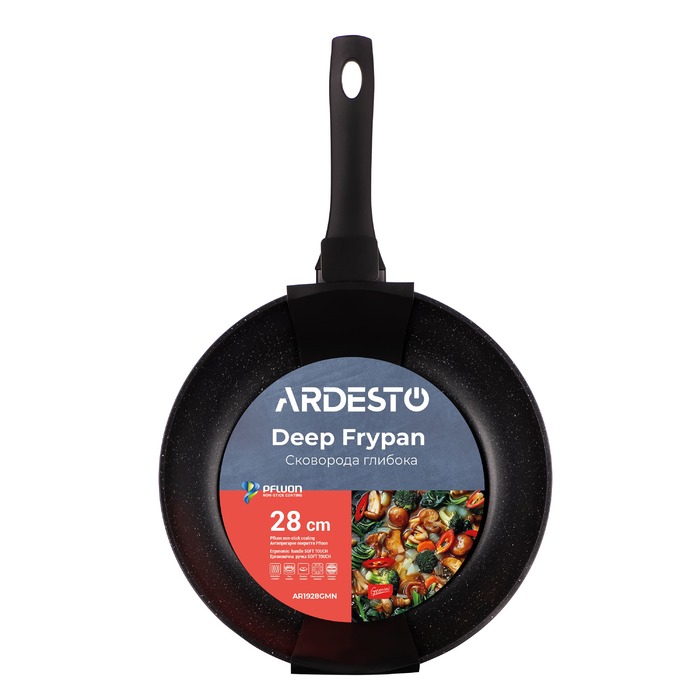 ARDESTO Gemini Cremona Сковорода для глубокой, 28см, Алюминий, Черный