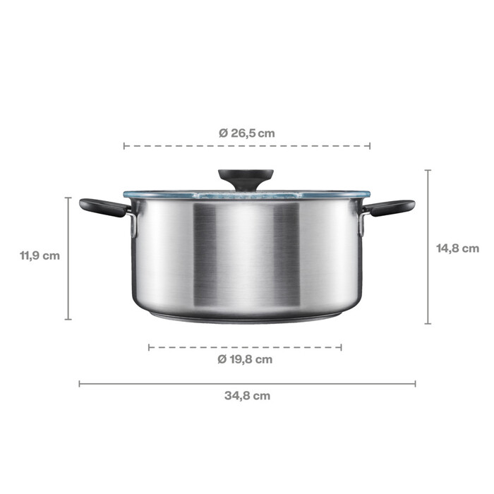 Каструля з кришкою Fiskars Functional Form 5 л (1072317)