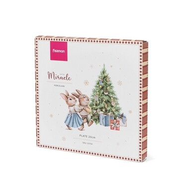 Тарілка Fissman 20 см MIRACLE порцеляна (13754)