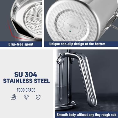 Сепаратор для відділення жиру 2 л, сріблястий Chihee