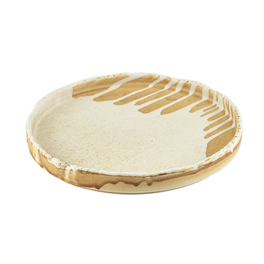 Тарелка презентационная с бортиком 21*h 1.5 см, Terra Porcelain Roko Sand, GenWare