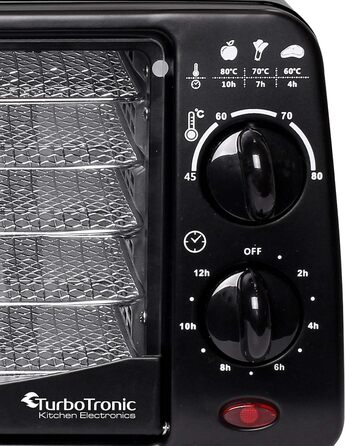 Дегідратор на 5 полиць, 350 Вт, 9 л TurboTronic