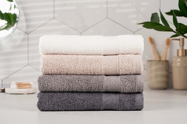 ARDESTO Полотенце махровое SuperSoft, серое, 30х50см, 100% хлопок